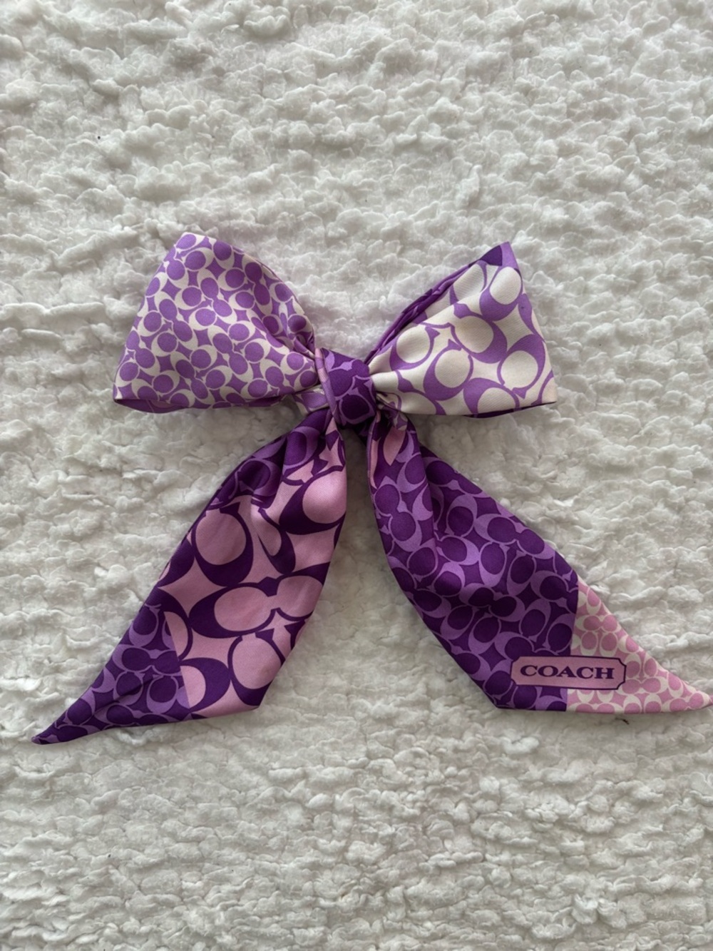 Vintage COACH Silk Skinny Scarf